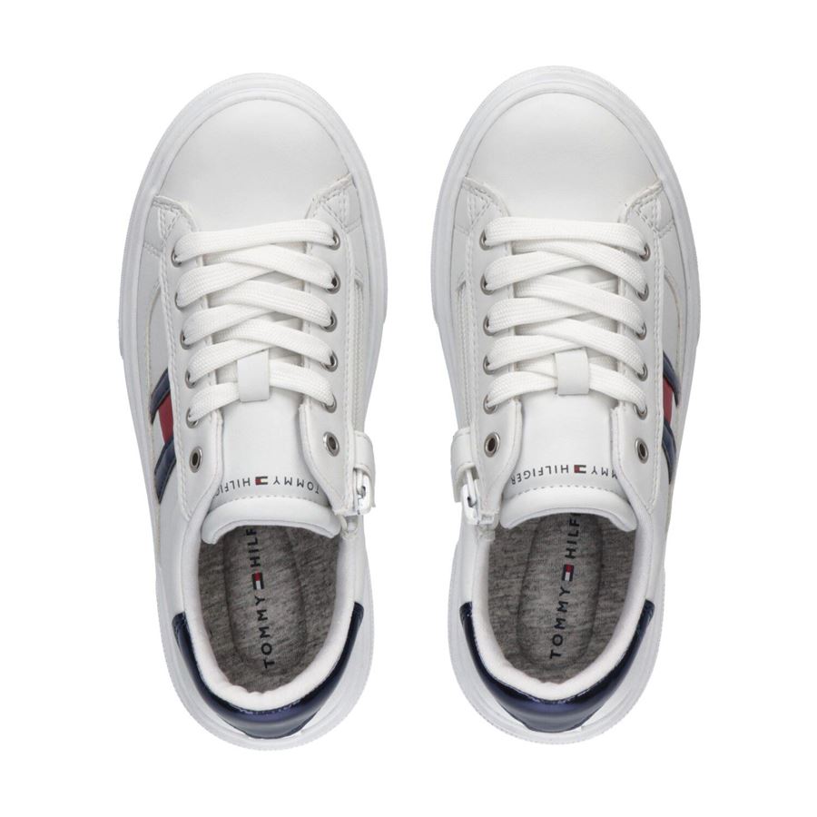 Sneaker flag bassa allacciata da bambina Tommy Hilfiger | T3A9329661355A473